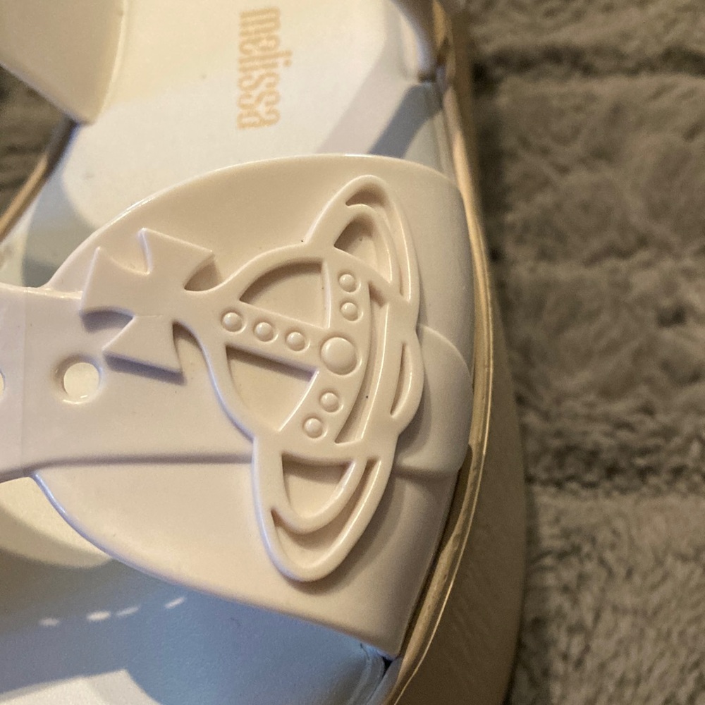 Vivienne Westwood White with Tan Platform Sandals - Picture 5 of 14